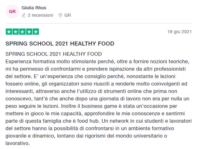 recensione di Food Hub su trustpilot 6