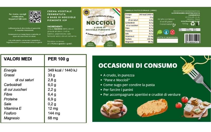 Etichetta Nocciolì creme spalmabili