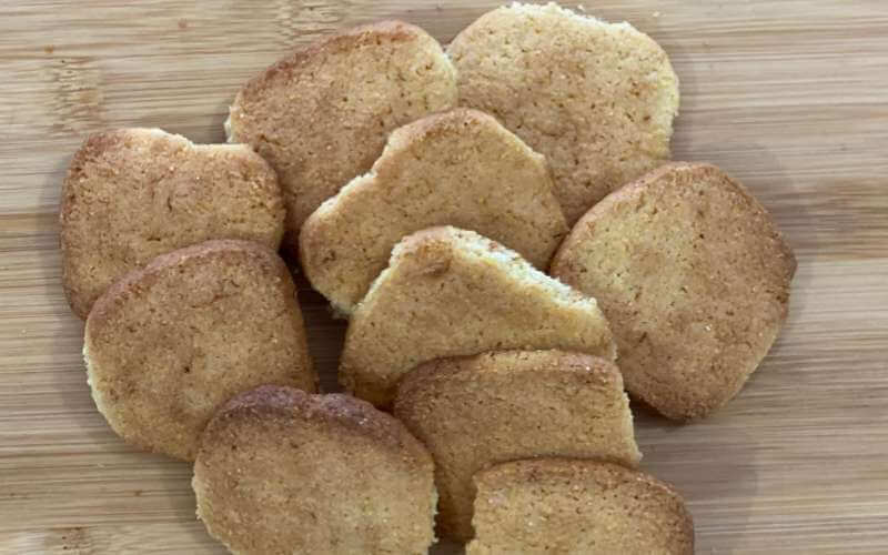 biscotti fatti con 100% di eritritolo e senza zuccheri aggiunti